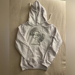 Hard Rock Hotel white hoodie sweatshirt